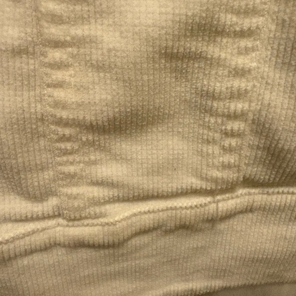 Vintage Y2K Sheri Bodell Corduroy White 100% Rabbit Fur Trim Jacket Sz XS - Picture 9 of 16